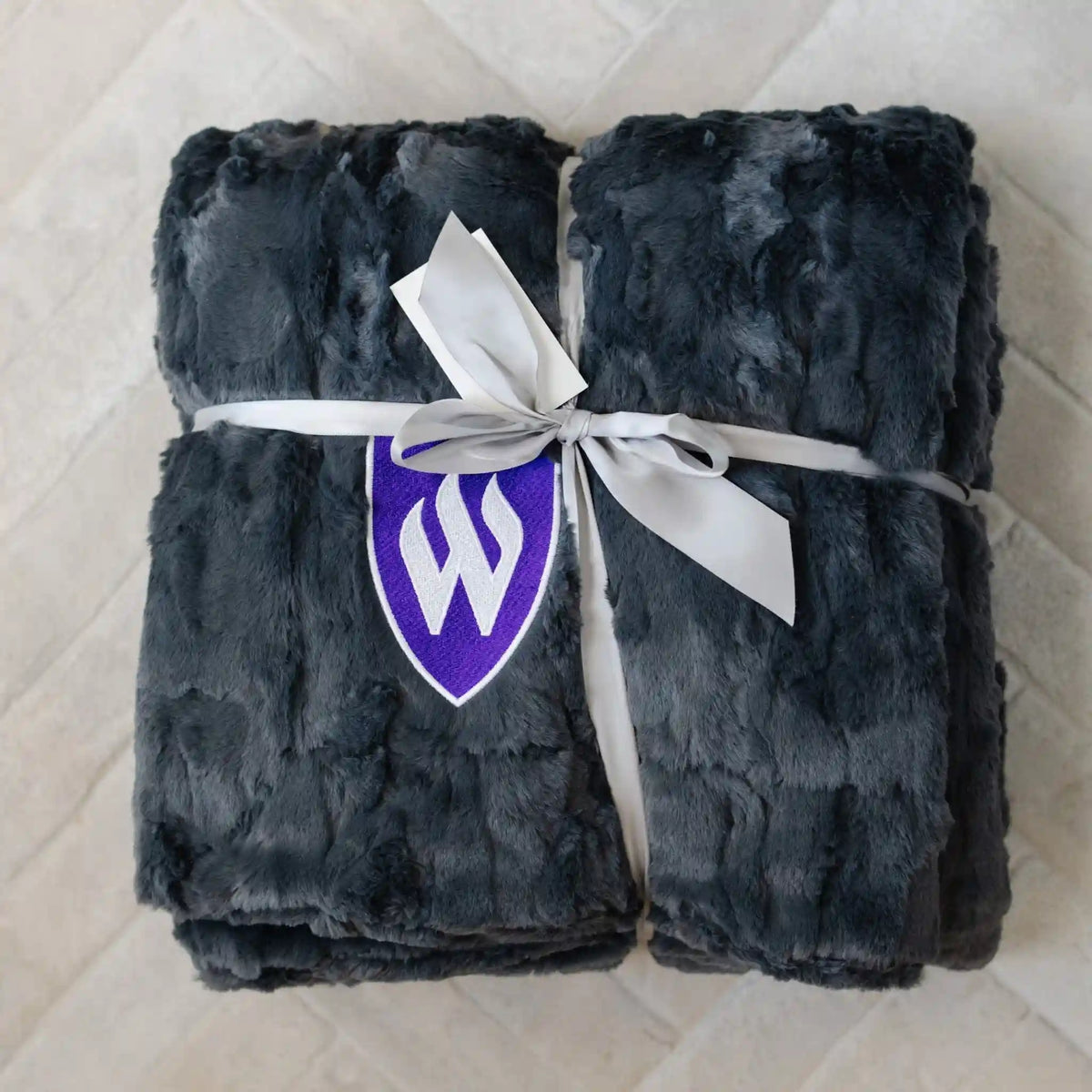 UNIVERSITY FAUX FUR BLANKETS