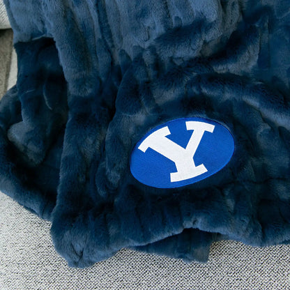 UNIVERSITY FAUX FUR BLANKETS