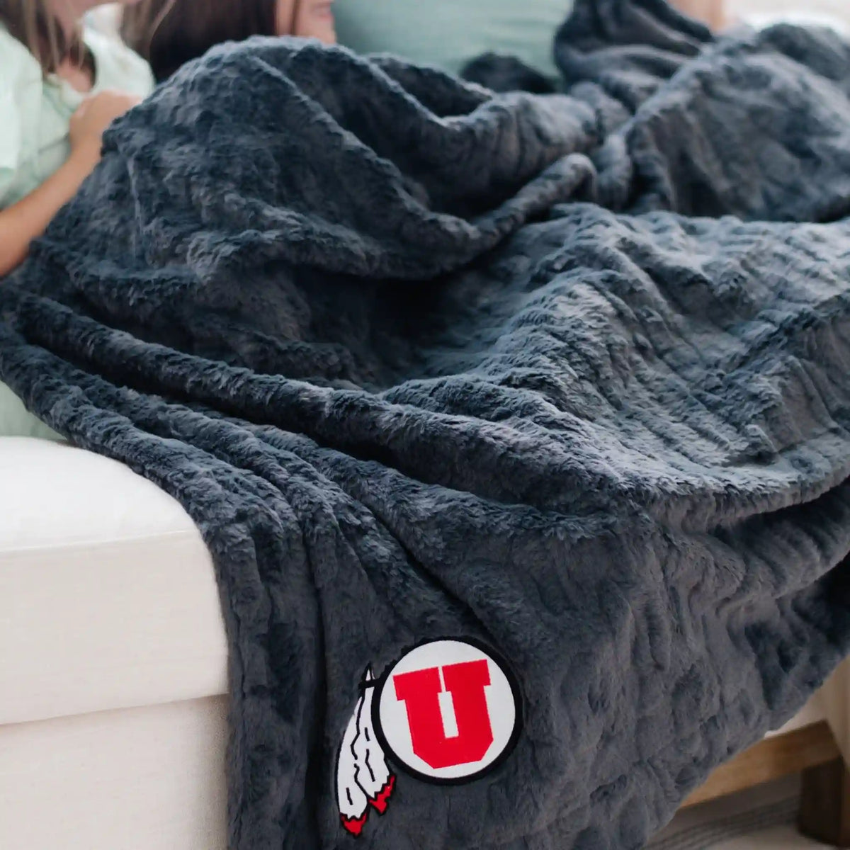 UNIVERSITY FAUX FUR BLANKETS