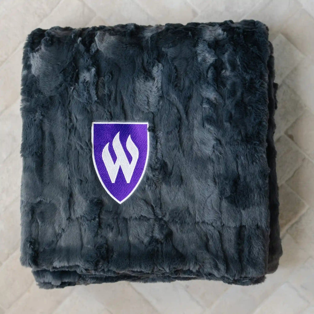 UNIVERSITY FAUX FUR BLANKETS